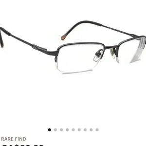 Ray-Ban Eyeglasses RB 1002T 3001 Titanium Gunmetal Half Rim Frame 45[]17 120